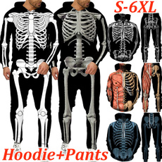 halloween hoody, Fashion, Cosplay, Skeleton