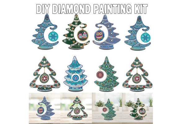 Diamond Painting Crystal Craft Christmas Tree Ornament DIY Special Shaped Diamond  Painting Kit Home Ornaments Gifts Crystal Diamond Drawing Bedside Arts  Crafts Christmas Gifts