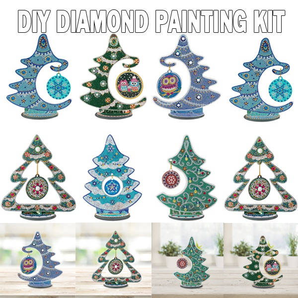 DIY Crystal Diamond Painting Rhinestone Valentines Day Desk Ornaments Kit