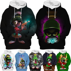 3D hoodies, Fashion, womens hoodie, marvinthemartianhoodie