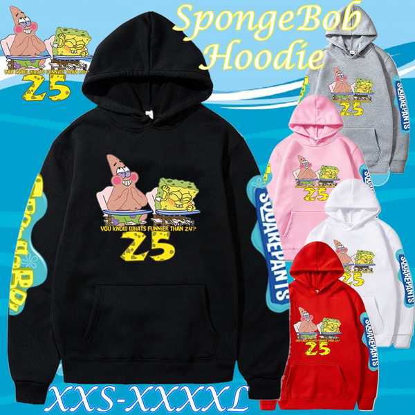 SpongeBob SquarePant Patrick Star Print Men s and Women s Fashion Casual Hoodie Long Sleeve Pullover Plus Size Hoodie XS 4XL