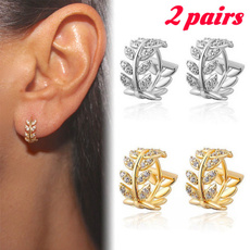 Hoop Earring, leaf, Jewelry, Earring
