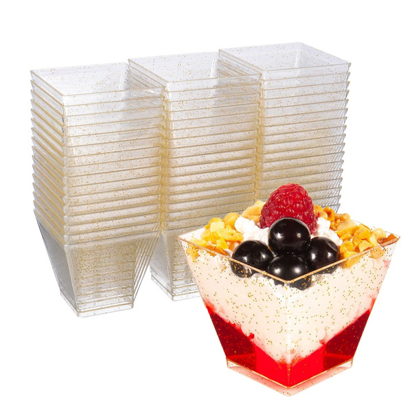 Mini Round Dessert Cups - Disposable Sphere Cup - CMJJ