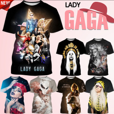Lady GaGa, Summer, Fashion, Slim T-shirt