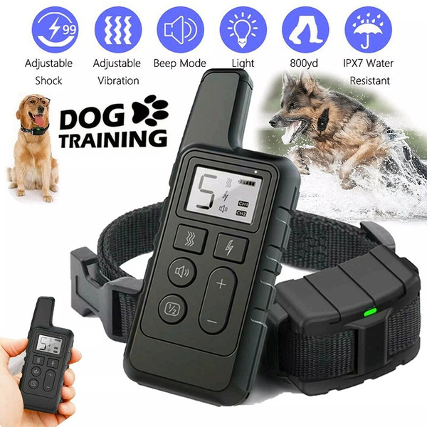 Dog E Bark Shock Training Collar for Small and Large Dogs Rechargeable Remote 
