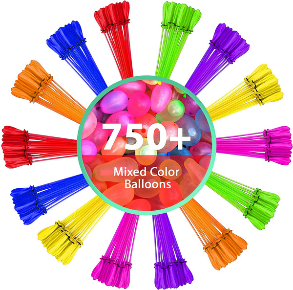 Splash A Balloon Biodegradable Water Balloons Quick Fill self Sealing Extra Easy Hot Summer Outdoor Kids Games bloonies Water Toys Kid Set 222 