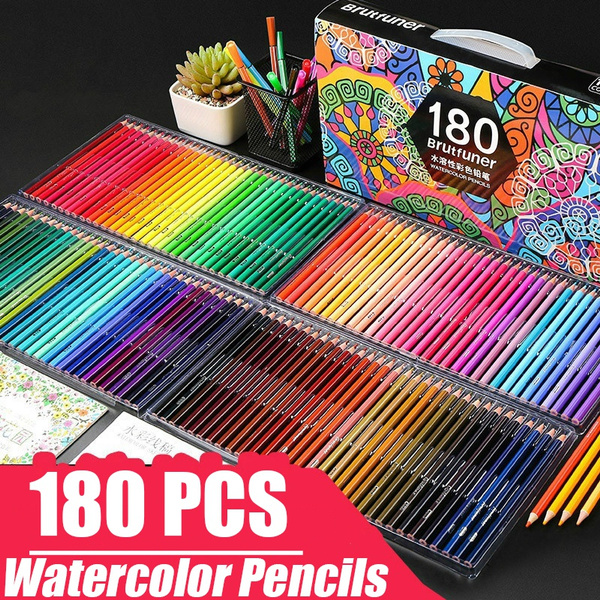 72/120/150/180 Colors WaterColor Pencils Wood Colored Pencil Set