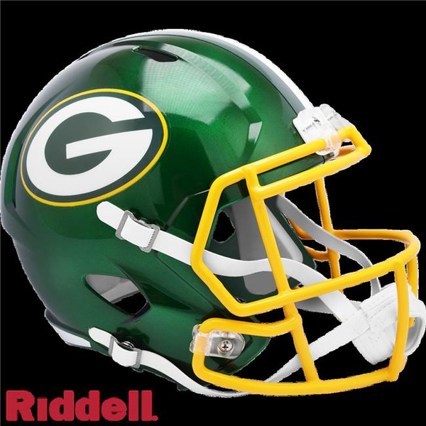 Riddell 9585562806 Green Bay Packers Authentic Full Size Speed Style Flash Alternate Helmet