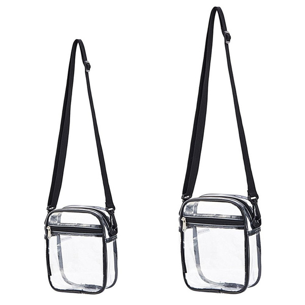 Fashion Casual Tote Transparent Clutch Purse Shoulder Bag PVC