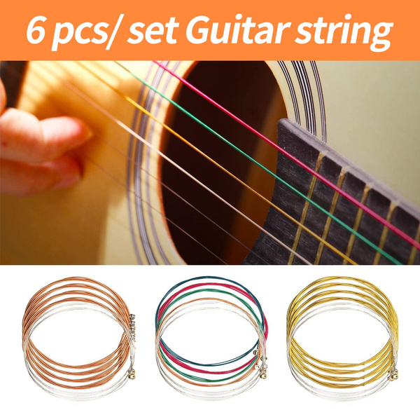 1 Sets Acoustic Guitar Strings Replacement Steel Guitar Strings Guitar accessories High quality guitar strings