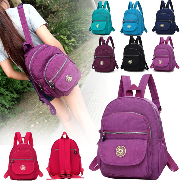 Mini Women Backpack Purse Nylon Small Backpack Shoulder Rucksack Bag Travel 