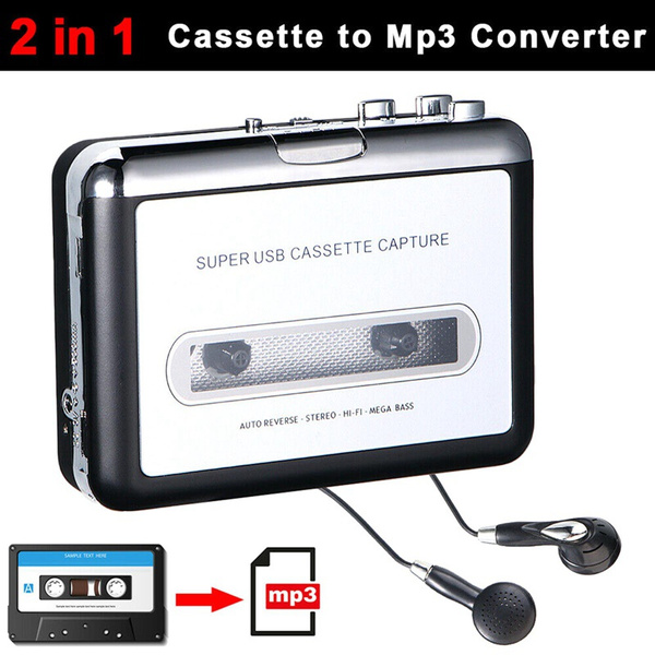 New USB Cassette Capture Radio Player Portable Cassette Tape to