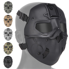 helmetfacemaskgoggle, Outdoor, militaryfullfacemask, Hunting
