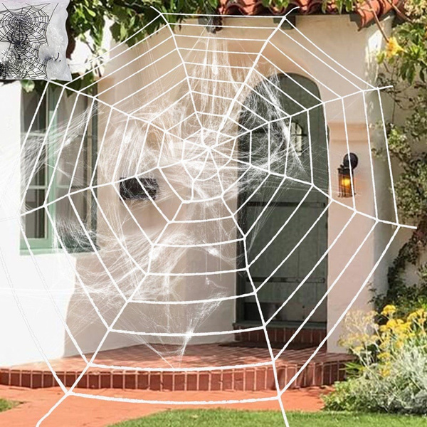2.5m/3.3m/3.6m Stretchy Spider  Halloween Cobweb Terror Party