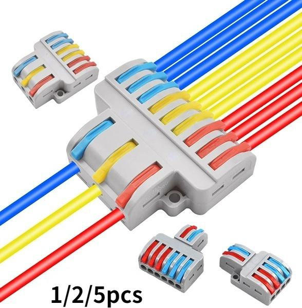 1/2/5pcs Wire Splitter Mini Fast Wire Connector Universal Wiring Cable