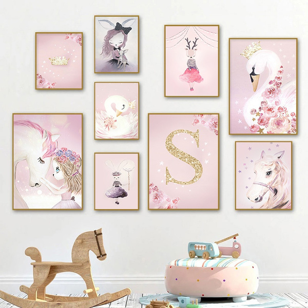 Wall art for outlet baby girl room