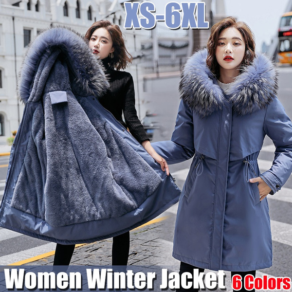 Women Winter Jacket Cotton Thicken Ladies Coat Long Coats Parka