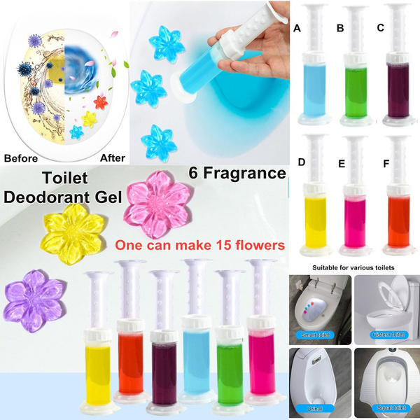 Toilet Deodorant Gel Toilet Bowl Cleaning Stamps Gel Cleaner Prevent Limescale Toilet Clean Fresh Scent Cute New Toilet Flower Toilet Gel Toilet