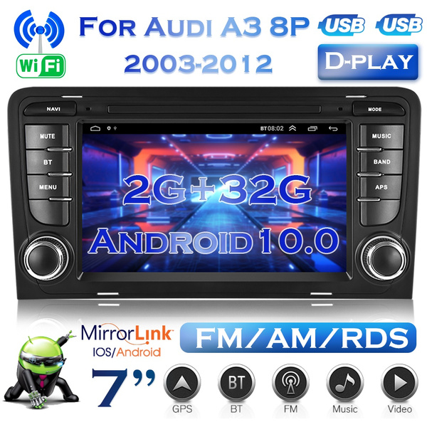 RADIO AUDI A3 8P 2DIN ANDROID USB GPS WIFI 2G/32GB za 5065 Kč