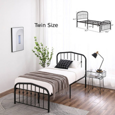 bedframesqueensize, bedplatform, Beds, Metal