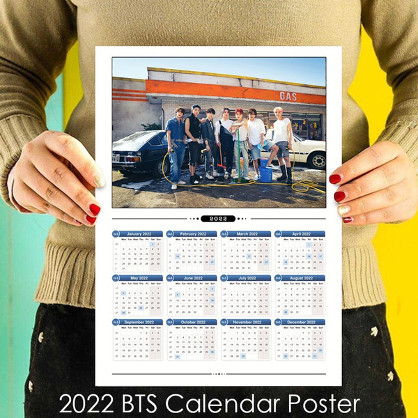 2022 Kpop Bts Album Butter Calendar Poster Bts Group Photo Poster Bangtan  Boys Wallpaper 방탄소년단 防弾少年団 Home Decor Wish