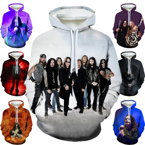 ozzy osbourne zip up hoodie