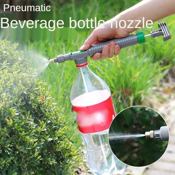 Water Bottle Sprayer Manual Watering Device Pump Irrigation Air Nozzle  Pressure Spray Gardening New