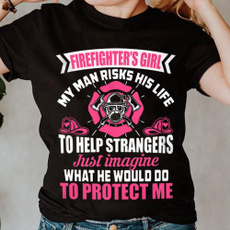 Fashion, firefightergirltshirt, firefightergirlfriendtshirt, girlfriendtshirt