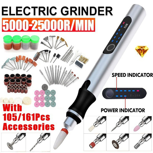 2022 Newest 3 Speed 5000-25000RPM Rechargeable Cordless Portable ...