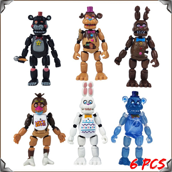 Hot Sell Five Night At Freddy Anime Fnaf Bear Free Assembly Action Figure  Pvc Model Freddy