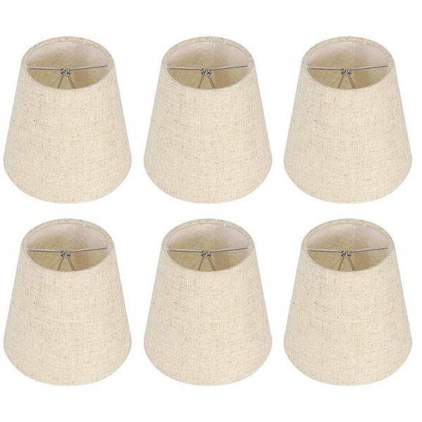 Small Lamp Shade Clip On Bulb Set Of 6, Lamp Shades Clip On Chandelier
