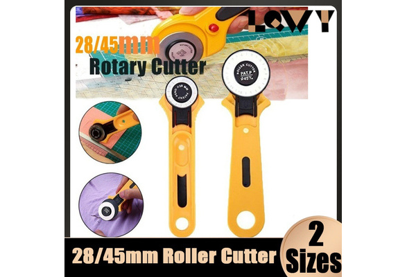 Sewing Roller Cutter Patchwork Roller Wheel Round Knife Cloth Fabric  Leather Craft Cutter (28mm / 45mm)