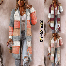 Fashion, Long Sleeve, Winter Coat Women, knit cardigan