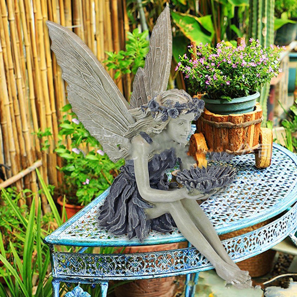 Decorative Bird Pillows Flute Fairy Statue Garden Figures Resin Craft  Landscaping Yard Decoration Miniatures Home Decoraive Accessories Outdoor  230505 From Zhi10, $13.45