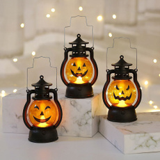 ledwroughtironlamp, Holiday, skullpumpkinlantern, pumpkinlamp
