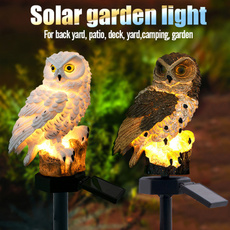 Owl, gardensolarlight, Outdoor, solargardenlight