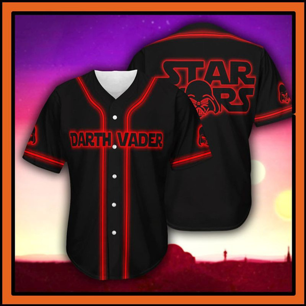 Darth Vader Baseball Jersey Shirt Star Wars Jersey Shirt 