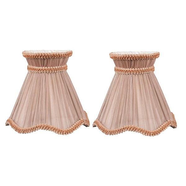 Candle Chandelier Lampshade Set of 2 Clip on Drop Light Lampshade Wall