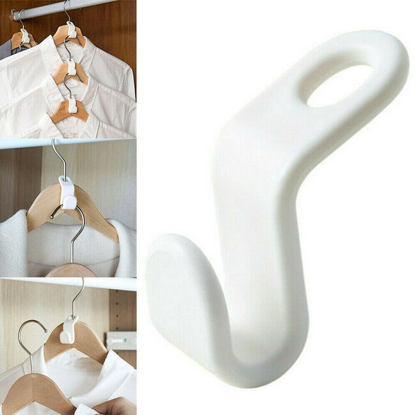 Clothes Hanger Connector Hooks Cascading Home Organizer Clip Space