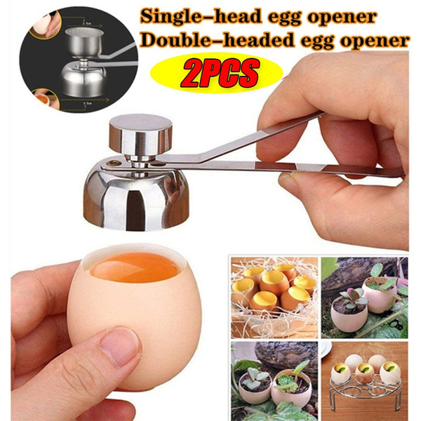 Egg Topper Cutter, Stainless Steel Egg Shell Scissors Opener