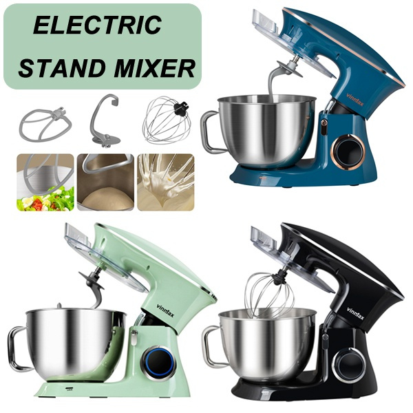 8.5QT Electric Kitchen Stand Mixer 680W 6-Speed Tilt-Head Mixer