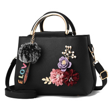 Shoulder, Flowers, Natural, Messenger Bags