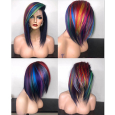 wig, rainbow, Fiber, colorwig