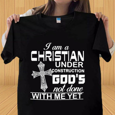 Short, Christian, Shirt, letter print