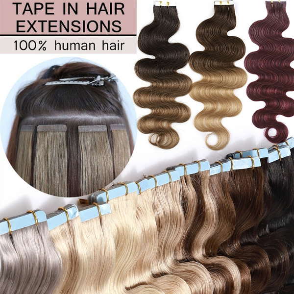 Tape in clearance hair extensions wavy