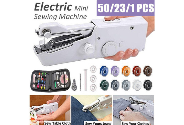 Mini Hand Sewing Machine Machine, Mini Handheld, Portable Electric Suitable  Beginners, Adults, Various Fabrics DIY