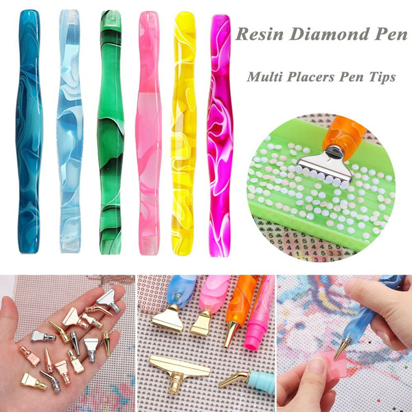 DIY Nail Art Tool Eco-friendly Multi Placer Tip Drill Pen Diamond