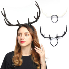 elk, Christmas, headwear, Deer