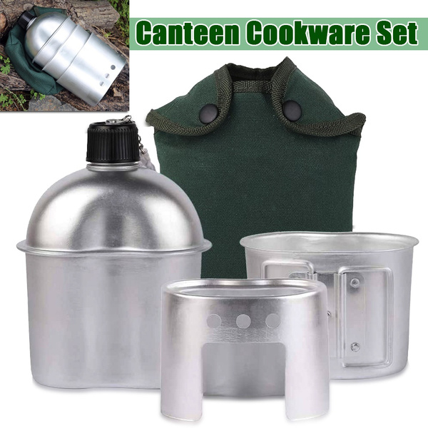 1/3/4PCS/set Multi-Functional Military Canteen Camping Cookware Set ...