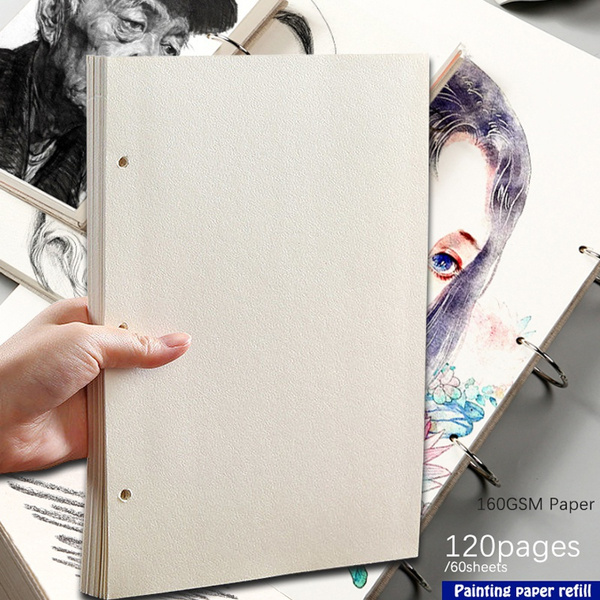 New Blank 16K /32K Sketchbook 160 GSM Thick Paper Sketchbook Paper Refill  Sketchbook Color Picture Paper